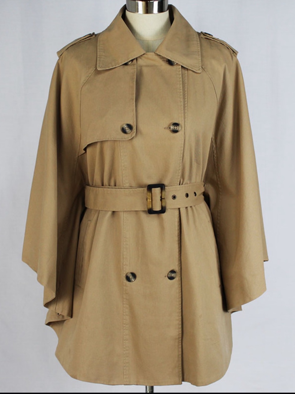 Forever 21 Khaki Trench Coat with Belt